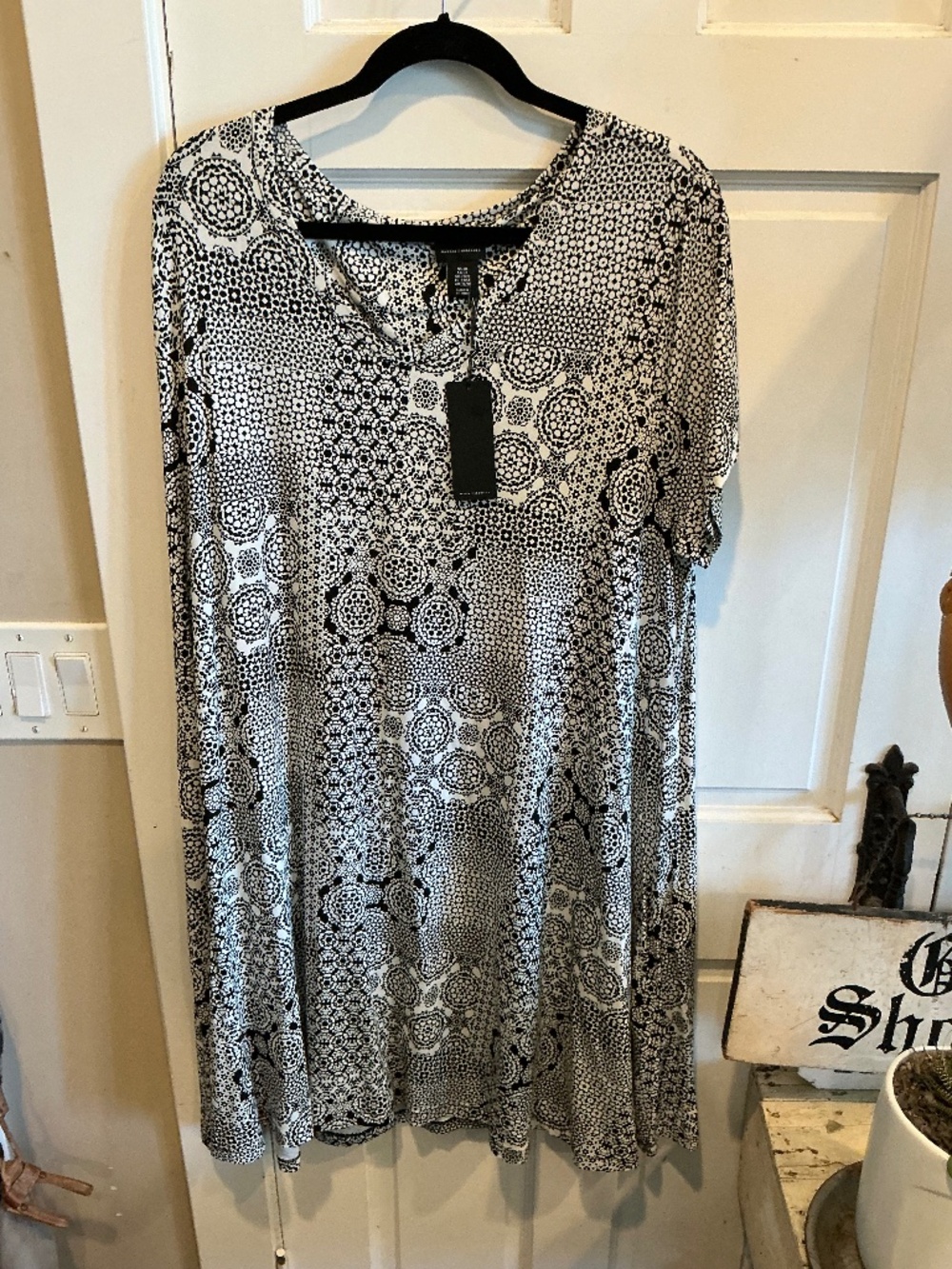 Mercer and Madison black and white boho tunic! Brand new with tags! Plus size 3x